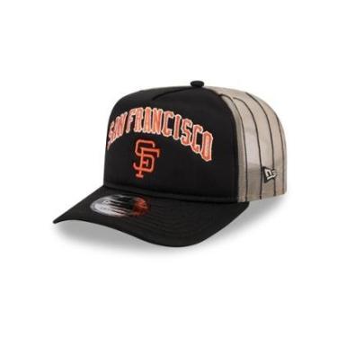 Imagem de BONE NEW ERA 9FORTY A-FRAME SNAPBACK SAN FRANCISCO GIANTS MLB PRETO-Masculino