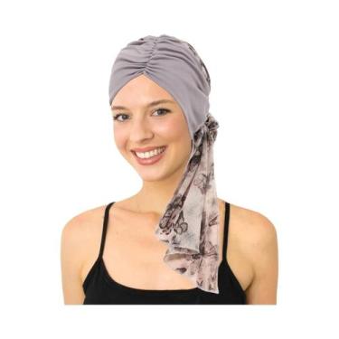 Imagem de Turbante Hijab Com Estampa Floral Para Mulheres, Pré-Amarrado, Para Qu
