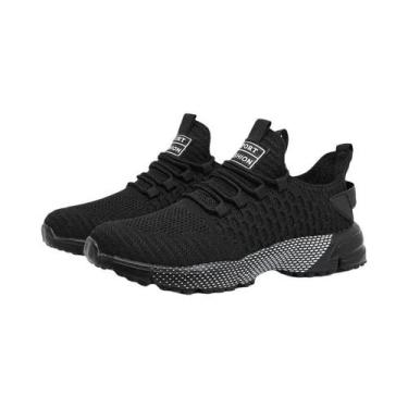 Imagem de Tênis Masculino Respirável Em Malha Tricotada, Antiderrapante, Casual,