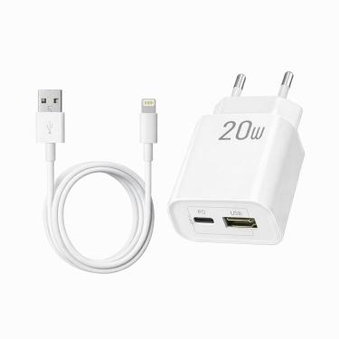 Imagem de Kit Carregador Turbo 20w + Cabo Lightning