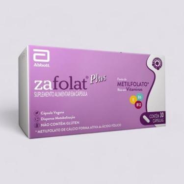 Imagem de Zafolat Plus  Suplemento com Metilfolato, Vitaminas B6 e B12 para Saúd
