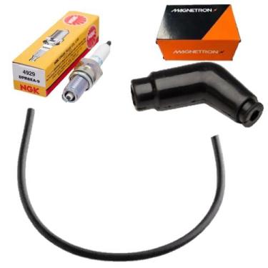 Imagem de Vela Ignição + Cabo Vela + Cachimbo Bros 125 2003 á 2005 - NGK