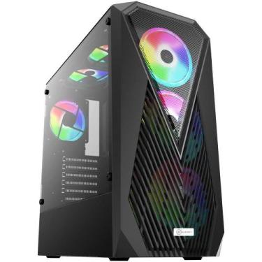Imagem de Gabinete Gamer Kalkan Joturn Lite S/Fan S/Fonte ATX MidTower Vidro Tem