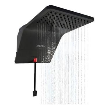 Imagem de Chuveiro Zagonel Ducali Preto Premium - 127v 5500w