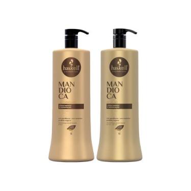 Imagem de Kit Haskell Mandioca 1L Shampoo e Condicionador - Haskell Cosméticos