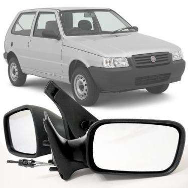 Imagem de Par Espelho Retrovisor Fiat Uno Fire 2001 2002 2003 2004 2 Portas Regu