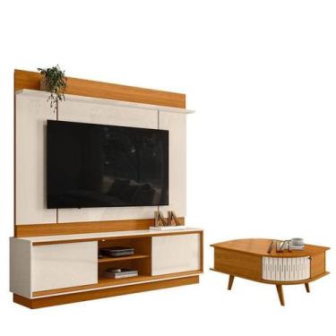 Imagem de Estante Home Theater Siena sem Pés com Mesa de Centro Indianápolis Cin