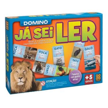 Imagem de Jogo de dominó já sei ler - grow - 1697, U