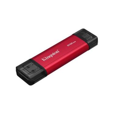 Imagem de SSD Externo Portátil Kingston, 512GB, Dual USB-A/C, Leitura 1050 MB/s,