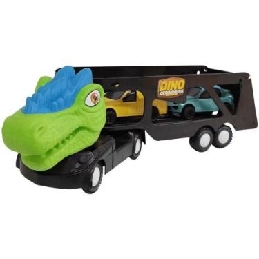 Imagem de Caminhão Dino Cegonheira com Função Bate e Volta para Estimular Imagin