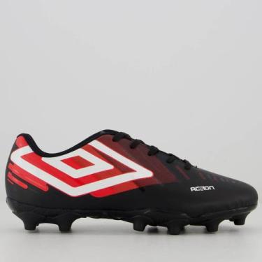 Imagem de Chuteira Umbro Action Campo Juvenil Preta, 30