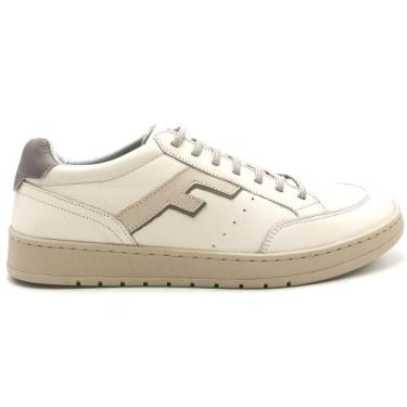 Imagem de Sapatênis Masculino Couro Freeway Jhon 04, Branco, 42
