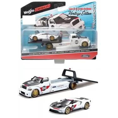 Imagem de Caminhão Flatbed + Ford Gt Heritage Sortidos Maisto1/64, 2021