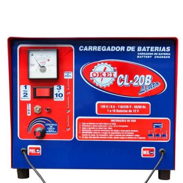 Imagem de Carregador de Bateria 8A 12v CL-20B OKEI