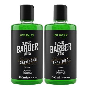 Imagem de Kit 2 Gel Barbear Shaving Gel Infinity Looks Lemon 500ml
