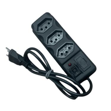 Imagem de Filtro de Linha 033043F Tripolar Bivolt 3 Tomadas 10A Cabo 1m Lider Plus