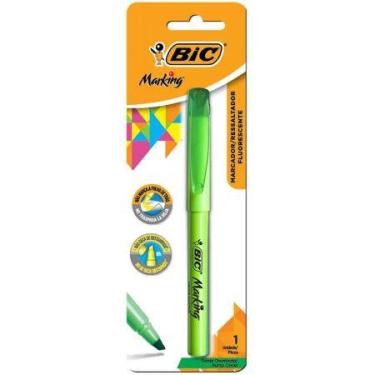 Imagem de Pincel marca texto Marking Verde com 1 unidade - Bic