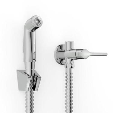 Imagem de Kit com 2 Ducha Higiênica com Derivação Lix Cromado Celite Cinza