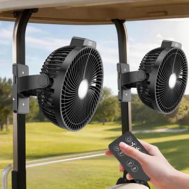 Imagem de Ventilador Magnético para Carrinho de Golfe VENSWID 8" com Bateria 120