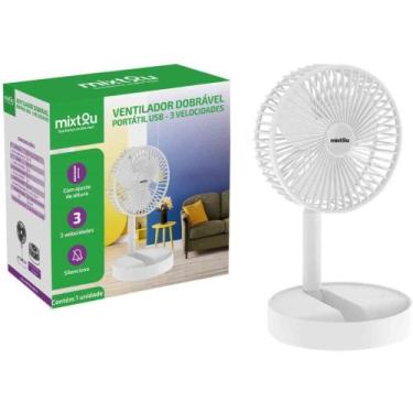 Imagem de Ventilador USB Mesa Portatil RECARREG.5V BCO - Santana Centro