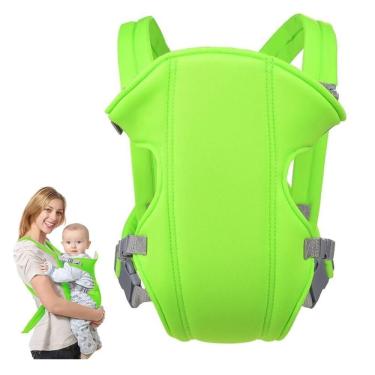 Imagem de Canguru para Bebê Ergonômico Ajustável com Alças Acolchoadas Suporta Até 15kg Verde Yeet