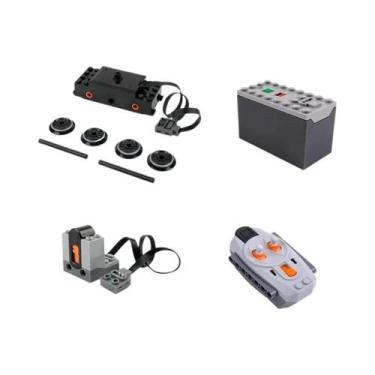 Imagem de Kit De Blocos MOC Com Motor De Controle Remoto Infravermelho Para Tril