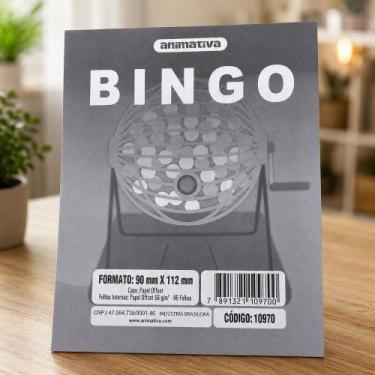 Imagem de Cartela de Bingo 96 Folhas Cinza ANIMATIVA - Papel Offset 56g/m²