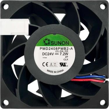 Imagem de PMD2408PMB2-A Sunon 24V 7.2W 0.30A 3 Fios 3P 80X80X38MM B2