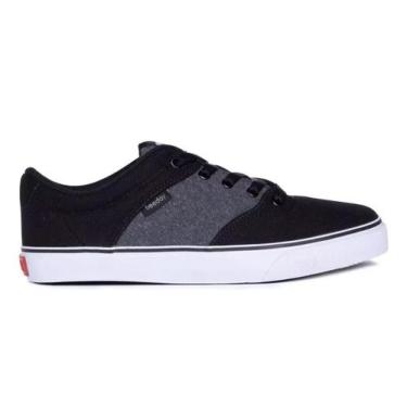Imagem de Tenis Freeday Flip Eco Lona Masculino, Preto, Cretone, Branco, 34