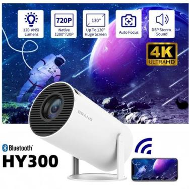 Imagem de Projetor HY300 Smart Android 11 4K WiFi Bluetooth Portátil Cinema Em C