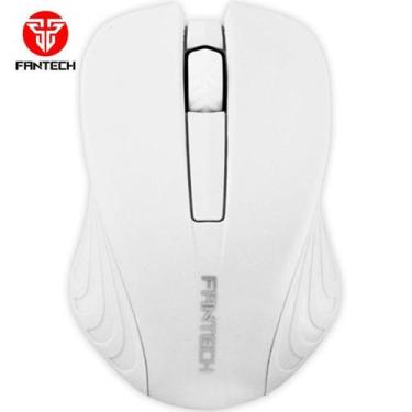 Imagem de Mouse Sem Fio Fantech Alcance 10m 2.4ghz W189 Branco 1200DP