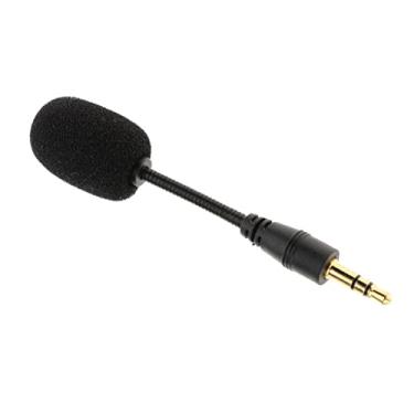 Imagem de Milageto Microfone Estéreo de 3,5 Mm Mini USB Mic, Preto, 3,5 mm 3 cabeça estéreo