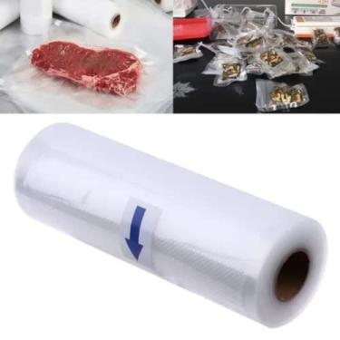 Imagem de Rolo Embalagem Seladora A Vácuo Ranhuras 25cm X 5mts