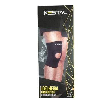 Imagem de Joelheira Com Orifício E Reforço - Preto Ksn002 Tamanho G