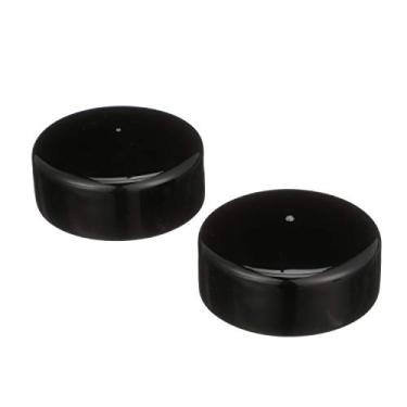 Imagem de Attwood Capa protetora de rolamento de roda 11124-6 — para protetor de ID do cubo externo de 1,98 polegadas, PVC, preto, par de capas