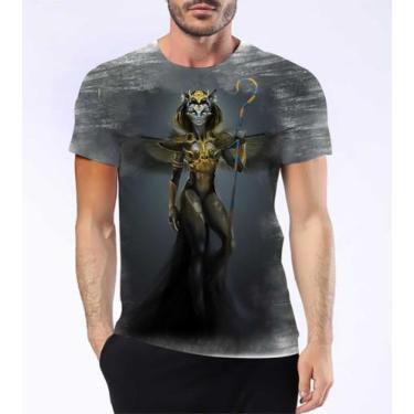 Imagem de Camisa Camiseta Deusa Bastet Gatos Mitologia Egito Gatas 1 - Estilo Kr