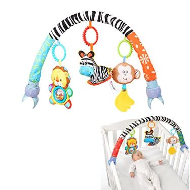 Imagem de Brinquedo do do bebê | Clipe brinquedo bebê fazer sons - Brinquedos tesouro papel co toque musical para acessórios berço e criança Brinquedos Yahom
