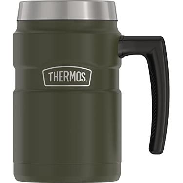Imagem de Thermos Caneca de mesa inoxidável King 473 ml, 473 ml, verde fosco