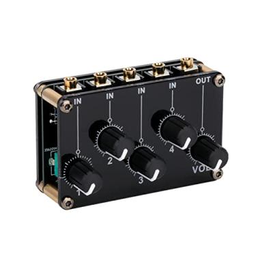 Imagem de Yuwao Módulo Mixer Passivo 4 Em 1 Saída Mini Mixer Passivo Estéreo De 4 Canais Mixer De Áudio 4 Entradas De Áudio Para 1 Saída Ultra Compacto Baixo Ruído