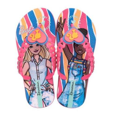 Imagem de Chinelo Infantil Menina Ipanema Barbie Style- Rosa/Azul - Grendene Kid