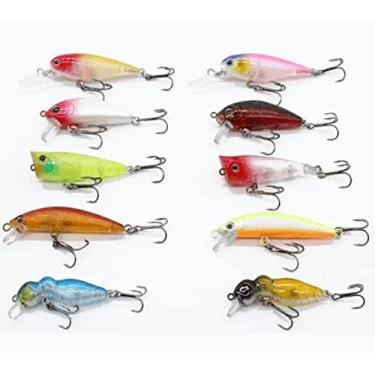 Imagem de Kit 10 Mini Iscas Artificiais Para Tucunaré Traíra Tilapia