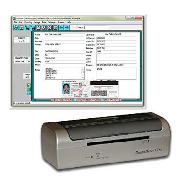 Imagem de Cartão de seguro médico duplex e scanner de cartão de identificação (com cartão de identificação e scanner LITE, para Windows)