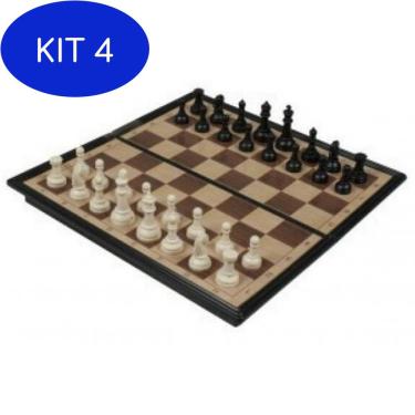 tabuleiro xadrez 50x50 casas de 5 cm + PEÇAS REI 10CM - BOTTICELLI