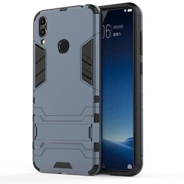 Imagem de YUNCHAO Caixa de telefone Caso PC + TPU à prova de choque para Huawei Honor 8C, com suporte capa para celular