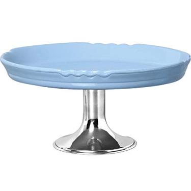 Imagem de Doceira G Com Pé Alumínio Ceramicas Pegorin Azul Bebe