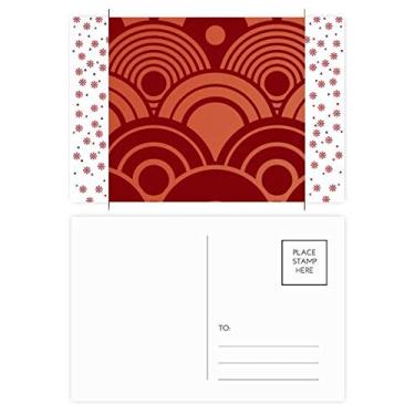 Imagem de Cartão postal com estampa de ondas de água estilo chinês japonês estilo asiático Natal flor celebração cartão postal bênção