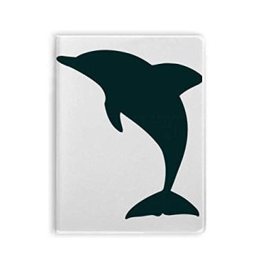 Imagem de Diário de capa macia para caderno de golfinhos Blue Ocean Docile