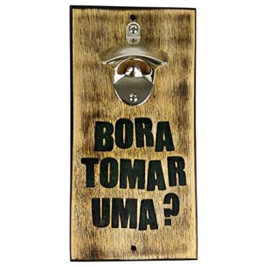 Imagem de Abridor de Garrafa de Parede Rústico - Bora Tomar Uma 25x12