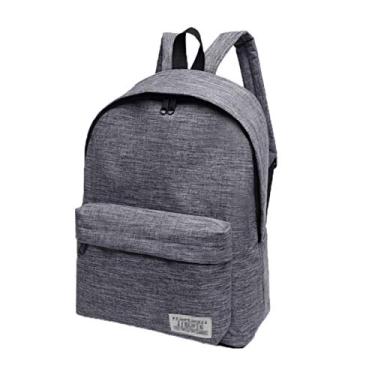 Imagem de SOUGAO Mochila escolar casual unissex para viagens ao ar livre, Cinza, 30*40*16cm, Acolchoado