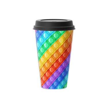 Imagem de Copo com Tampa Café, parede dupla, Linha Pop, modelo POP IT